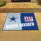 DALLAS COWBOYS / NEW YORK GIANTS HOUSE DIVIDED 34" X 42.5" MAT