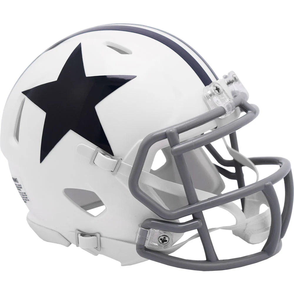 football helmet 60s DALLAS COWBOYS RIDDELL REPLICA MINI SPEED HELMET -1960-63 THROWBACK