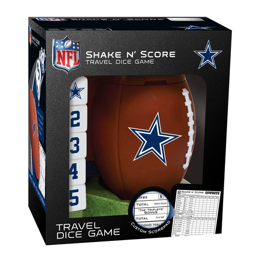 DALLAS COWBOYS SHAKE N' SCORE TRAVEL DICE GAME