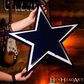 DALLAS COWBOYS "STAR" 3D VINTAGE METAL WALL ART - 21.5" X 20.5"
