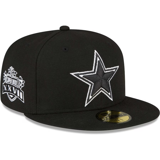 DALLAS COWBOYS SUPER BOWL XXVII PARCHE LATERAL 59FIFTY SOMBRERO AJUSTADO