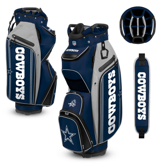 DALLAS COWBOYS TEAM EFFORT BUCKET III COOLER CART GOLF BAG