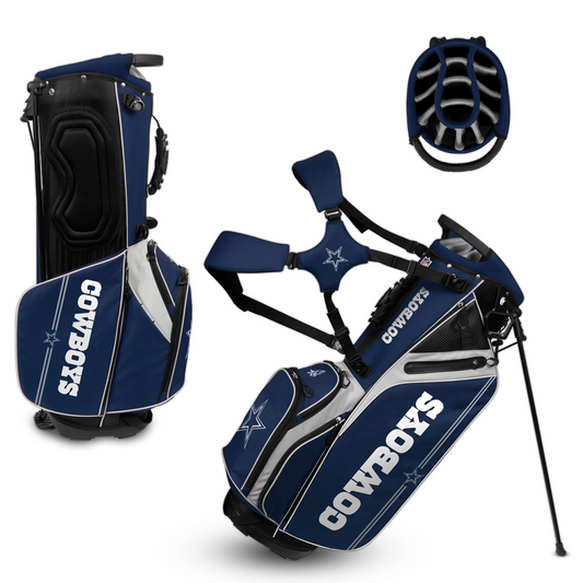 DALLAS COWBOYS TEAM EFFORT CADDIE CARRY HYBRID GOLF BAG