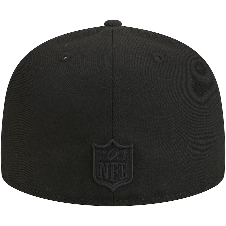 DALLAS COWBOYS TEXT 59FIFTY FITTED HAT - BLACK