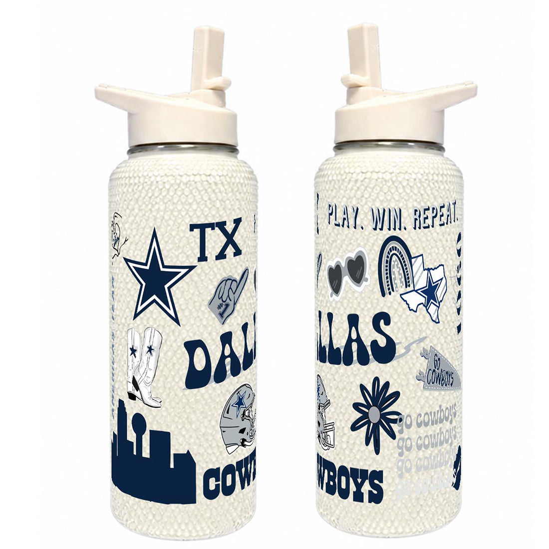 DALLAS COWBOYS THE MEMORY COMPANY 34 OZ. BLING QUENCHER BOTTLE