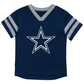 DALLAS COWBOYS TODDLER LOGO RED ZONE JERSEY & PANT SET - NAVY/GREY