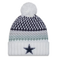 DALLAS COWBOYS WOMEN'S 2023 NFL SIDELINE CUFFED KNIT WITH POM