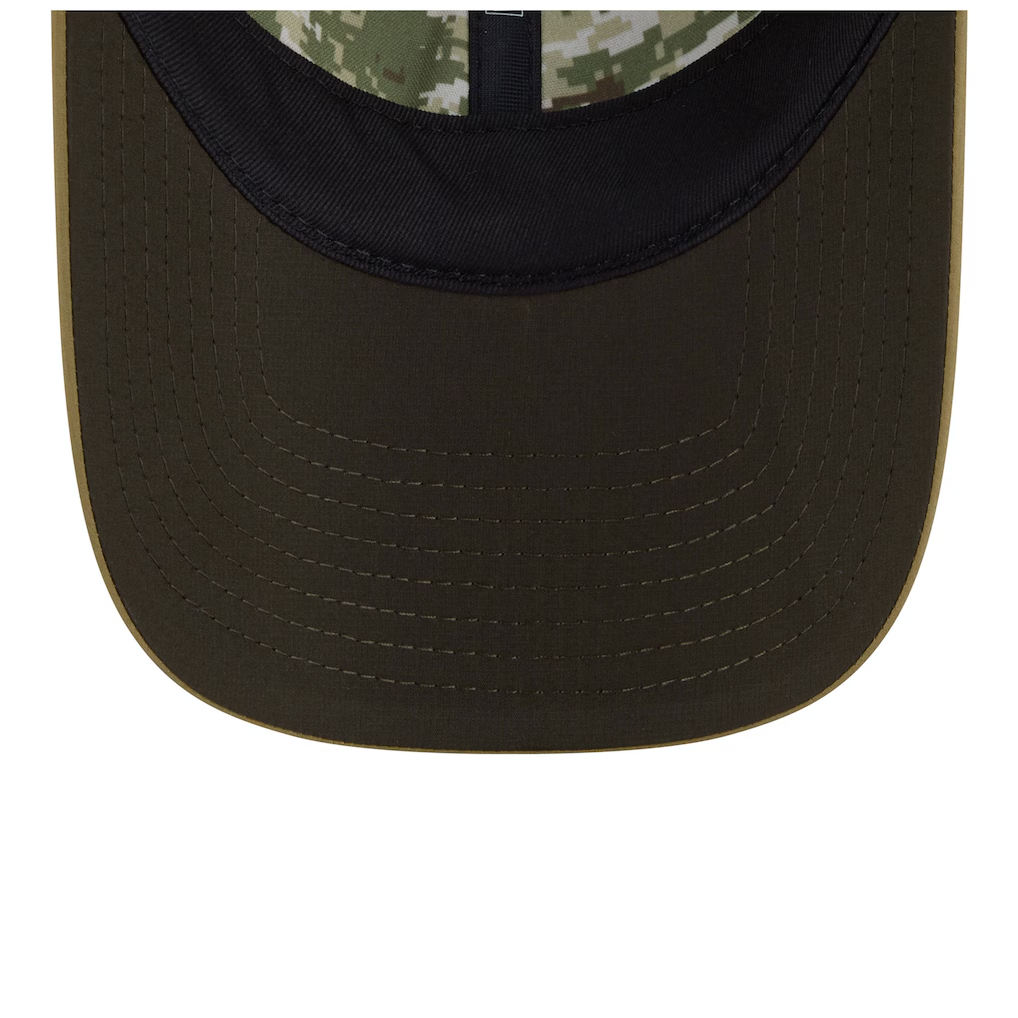 DALLAS COWBOYS WOMEN'S 2025 NFL SALUTE TO SERVICE PONY TAIL ADJUSTABLE HAT - GREEN