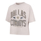 DALLAS COWBOYS WOMEN'S '47 WINDTHROW RAVINE CROPPED T-SHIRT - MOJAVE