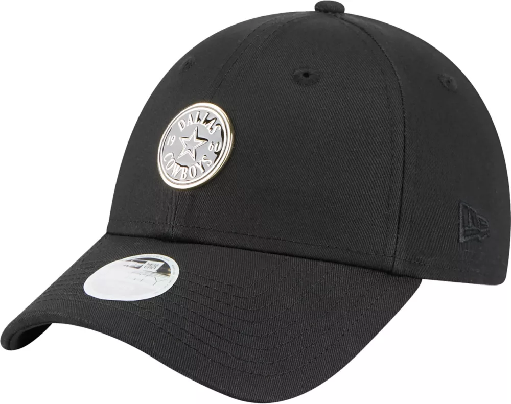 DALLAS COWBOYS WOMEN'S BADGE 9FORTY ADJUSTABLE HAT - BLACK/GOLD