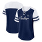 DALLAS COWBOYS WOMEN'S BLING OPTION ROUTE FASHION JERSEY - NAVY/WHITE
