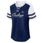 DALLAS COWBOYS WOMEN'S BLING OPTION ROUTE FASHION JERSEY - NAVY/WHITE