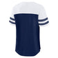 DALLAS COWBOYS WOMEN'S BLING OPTION ROUTE FASHION JERSEY - NAVY/WHITE