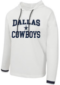 DALLAS COWBOYS WOMEN'S BOROUGH PULLOVER HOODED SWEATER