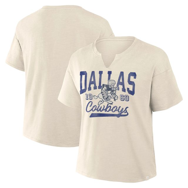 DALLAS COWBOYS WOMEN'S FLUID MOTION T-SHIRT - TAN