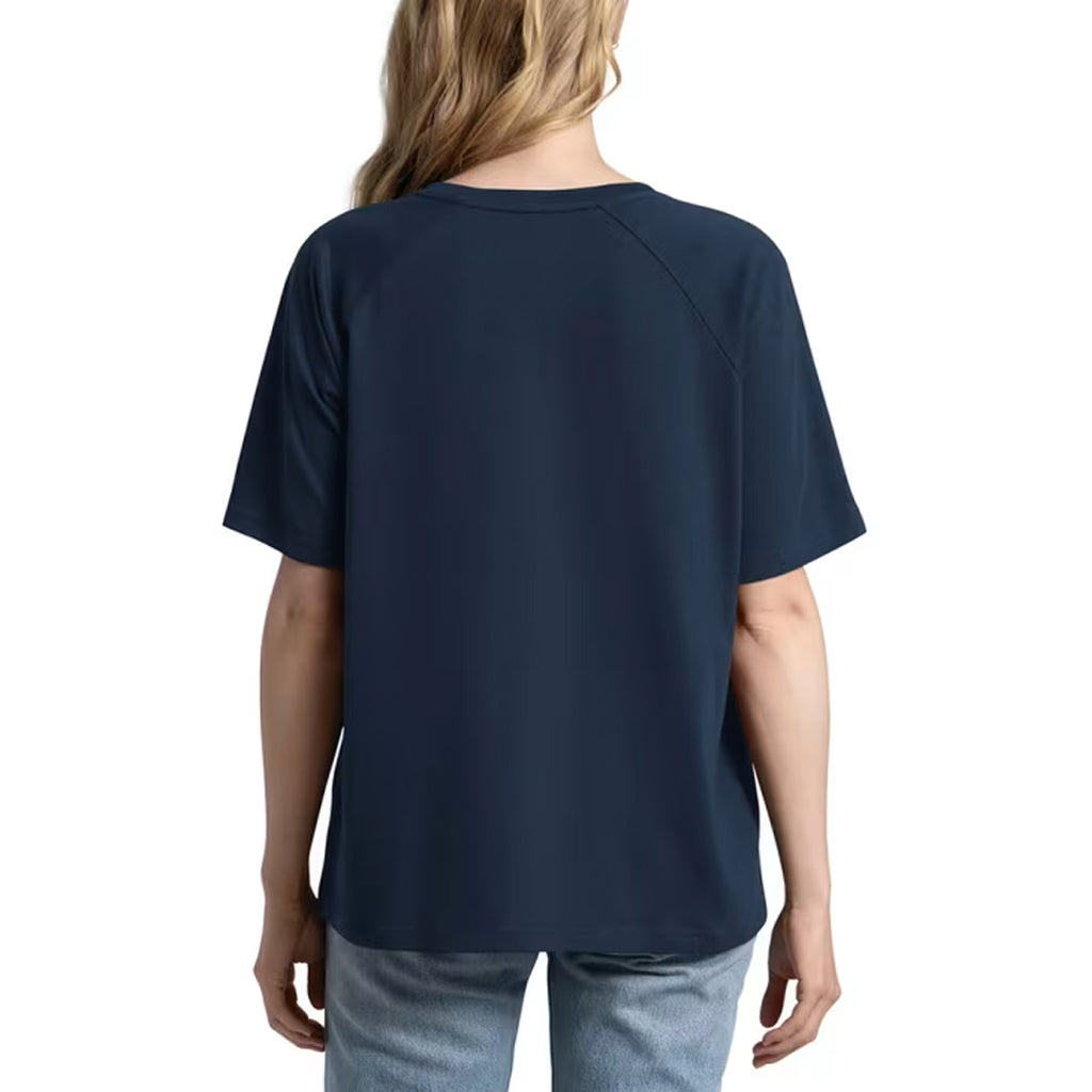 DALLAS COWBOYS WOMEN'S G-III 4HER BY CARL BANKS CAPTAIN SEQUIN BLING T-SHIRT - NAVY