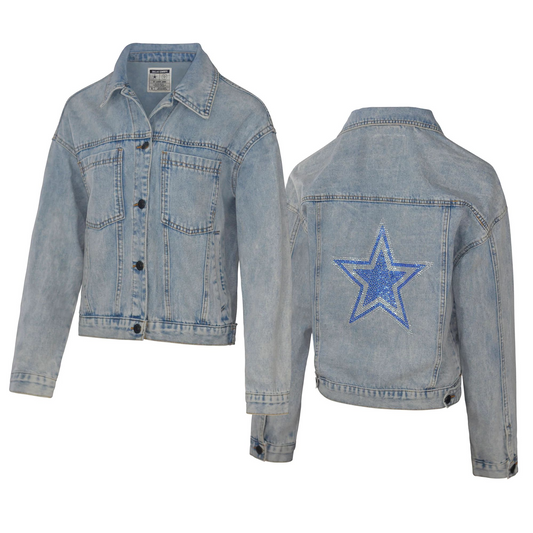 DALLAS COWBOYS WOMEN'S LAUREN JAMES BIG STAR DENIM JACKET