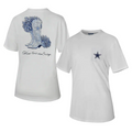 DALLAS COWBOYS WOMEN'S LAUREN JAMES HOW BOUT BOOTS? T-SHIRT 