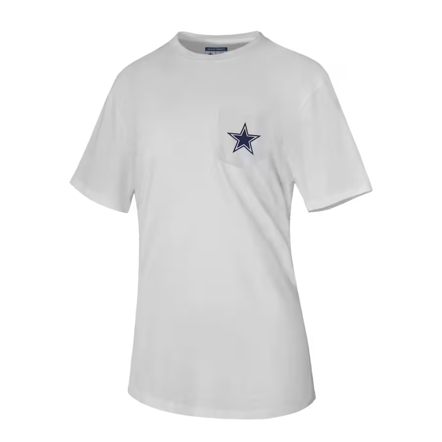 DALLAS COWBOYS WOMEN'S LAUREN JAMES HOW BOUT BOOTS? T-SHIRT 