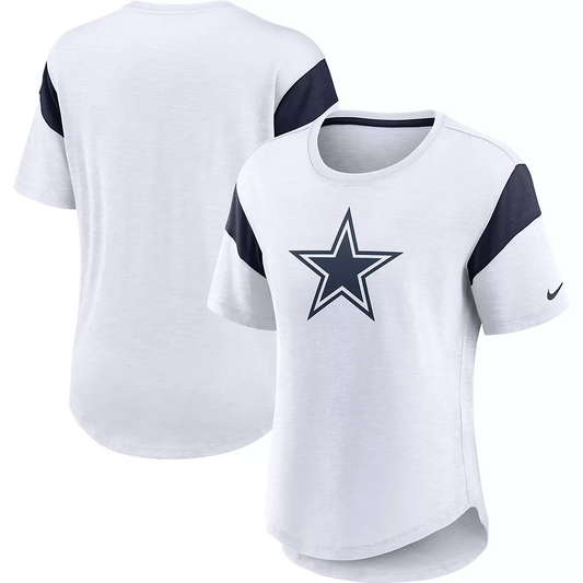 DALLAS COWBOYS WOMEN'S LOGO SLUB FASHION T-SHIRT