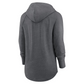 DALLAS COWBOYS WOMEN'S MINIMAL TEAM RAGLAN FUNNEL NECK PULLOVER HOODIE - GRAY