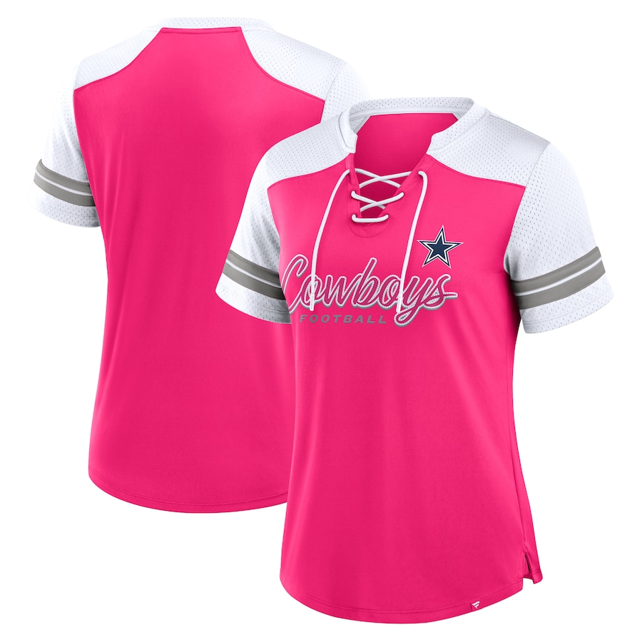 dallas cowboys pink jersey dress Fanatics Women's Play Script Fashion Pre-Order