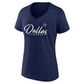 DALLAS COWBOYS WOMEN'S SHINE TIME V-NECK T-SHIRT