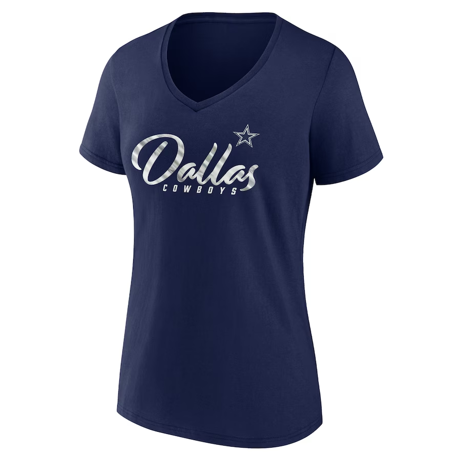 CAMISETA CUELLO PICO MUJER SHINE TIME DALLAS COWBOYS