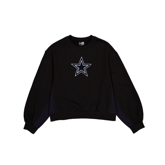 DALLAS COWBOYS WOMEN'S SPORT NIGHT CREW NECK - BLACK