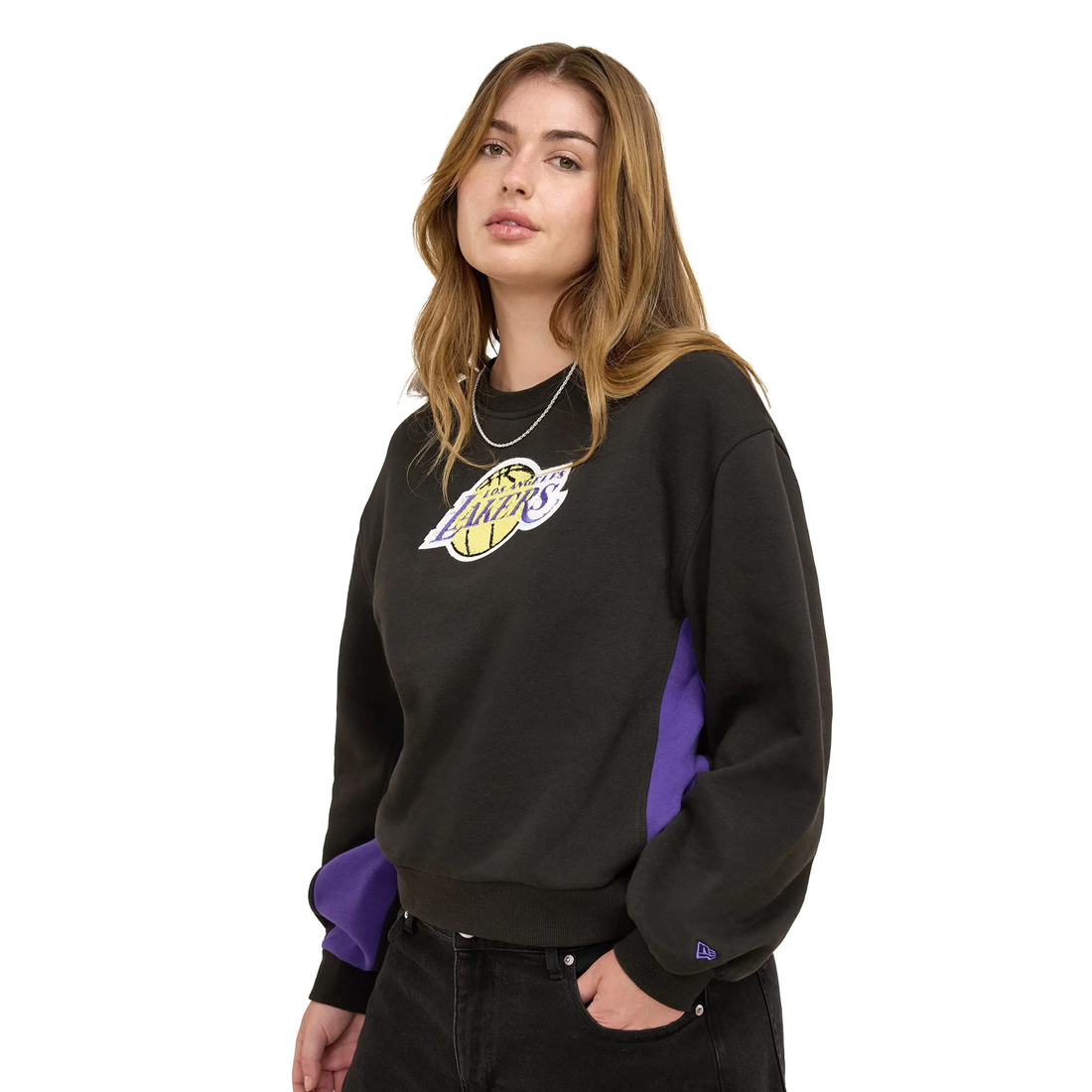 DALLAS COWBOYS WOMEN'S SPORT NIGHT CREW NECK - BLACK