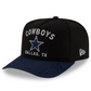 DALLAS COWBOYS YOUTH 2025 NFL DRAFT 9FIFTY A-FRAME SNAPBACK HAT - BLACK/NAVY