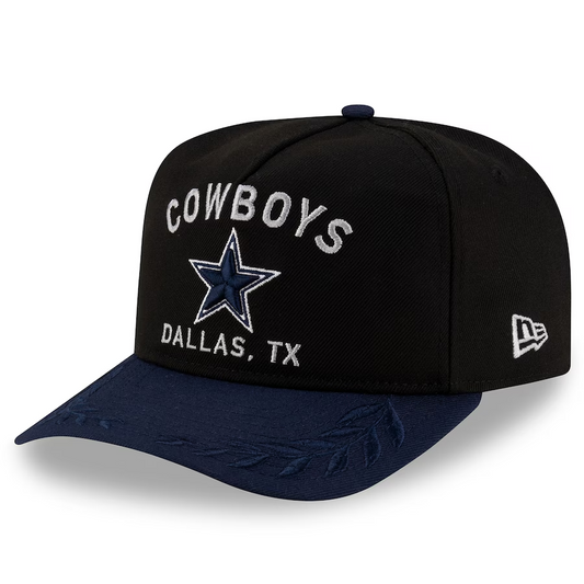 DALLAS COWBOYS YOUTH 2025 NFL DRAFT 9FIFTY A-FRAME SNAPBACK HAT - BLACK/NAVY