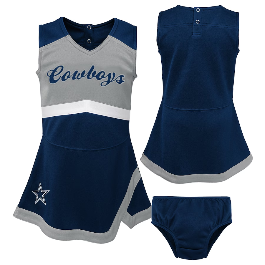 DALLAS COWBOYS YOUTH CHEER CAPTAIN SET WITH BLOOMERS