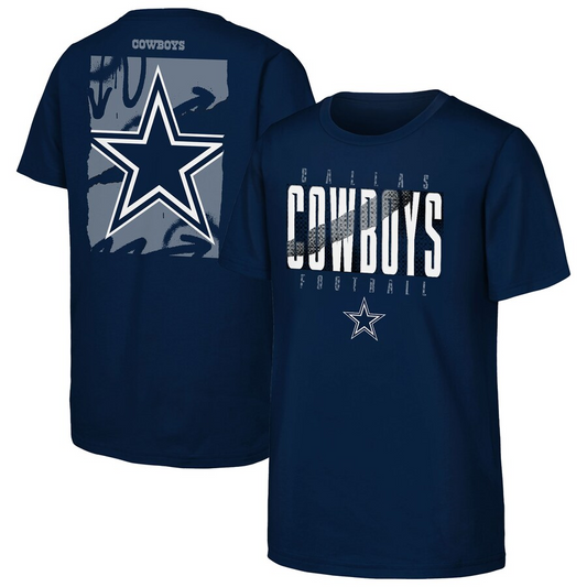 DALLAS COWBOYS YOUTH POSTERIZE T-SHIRT - NAVY