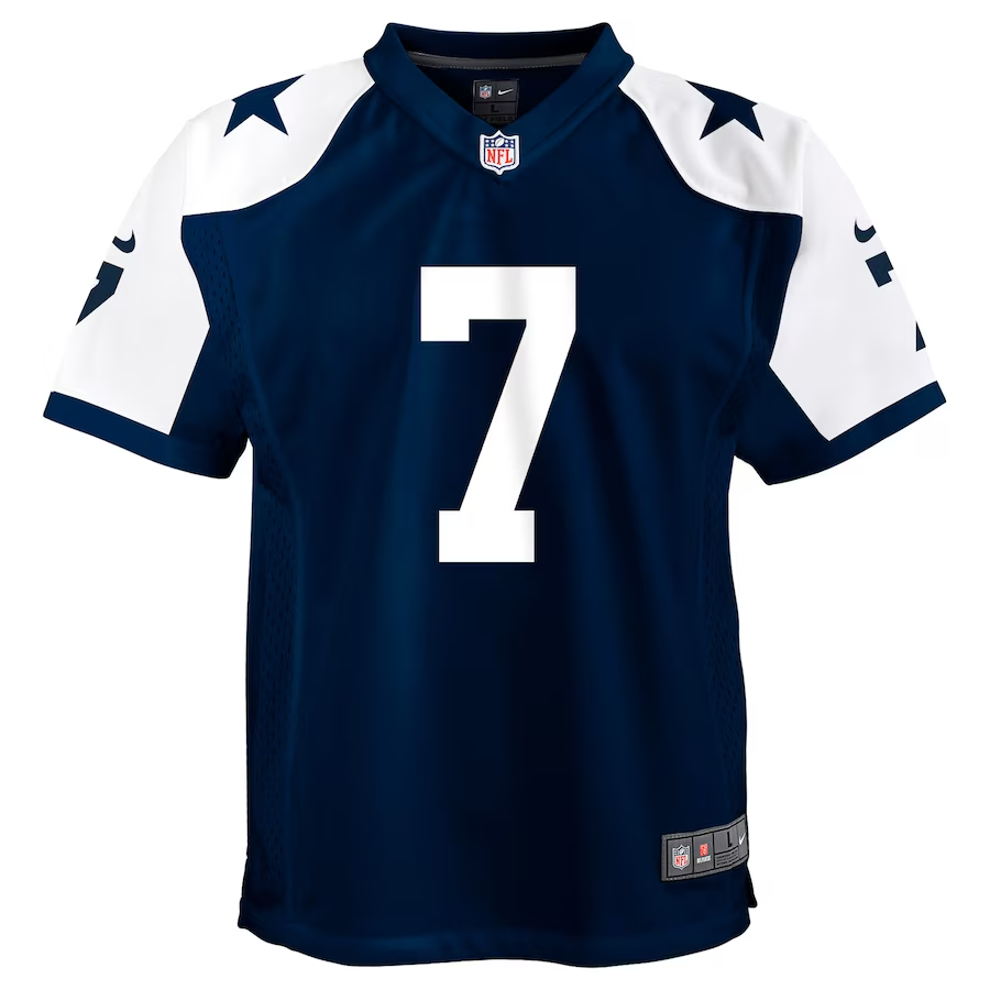 Nike Dallas Cowboys No31 Trevon Diggs Navy Blue Team Color Women's Stitched NFL Limited Therma Long Sleeve Jersey