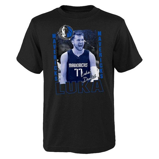 DALLAS MAVERICKS LUKA DONCIC YOUTH CELEBRATION T-SHIRT