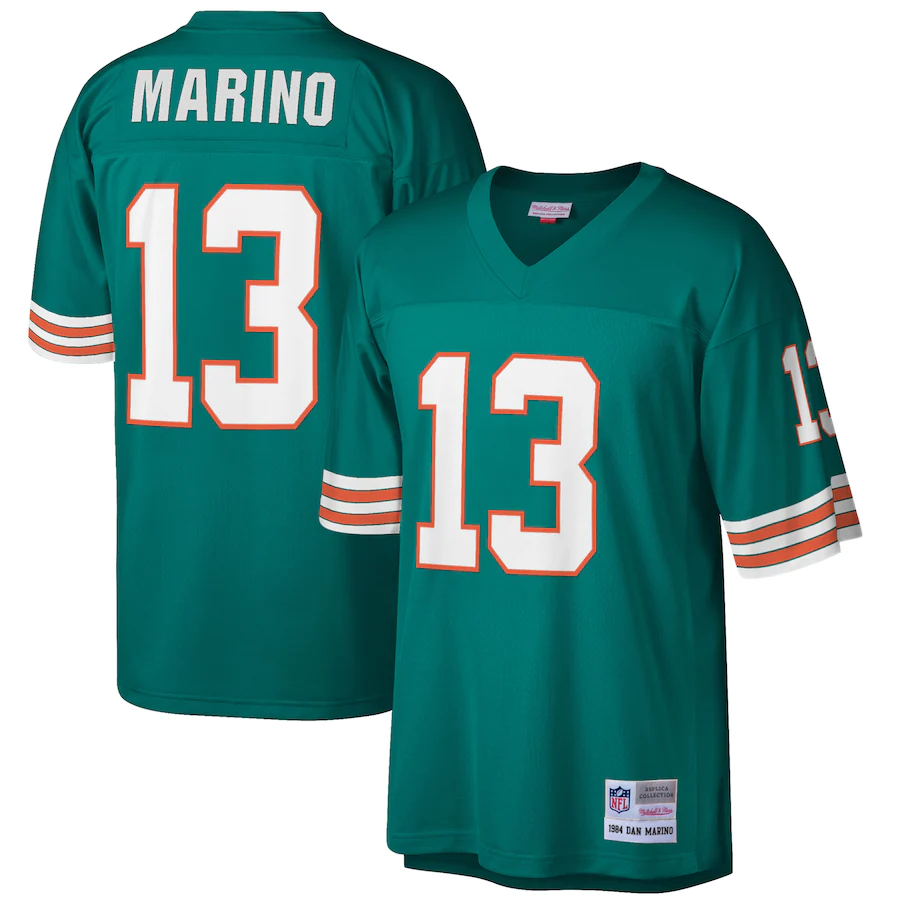 DAN MARINO JERSEY PREMIER MIAMI DOLPHINS MITCHELL &amp; NESS PARA HOMBRE