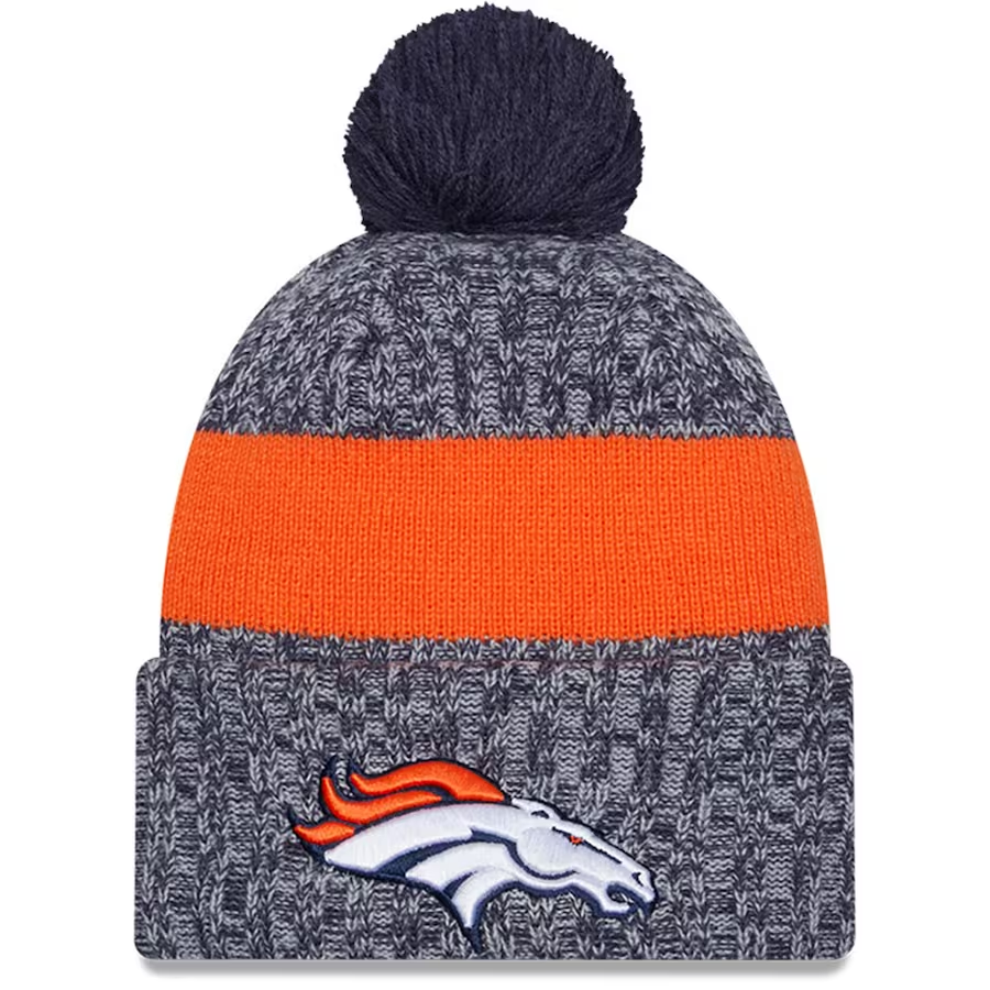 DENVER BRONCOS 2023 NFL SIDELINE CUFFED KNIT WITH POM