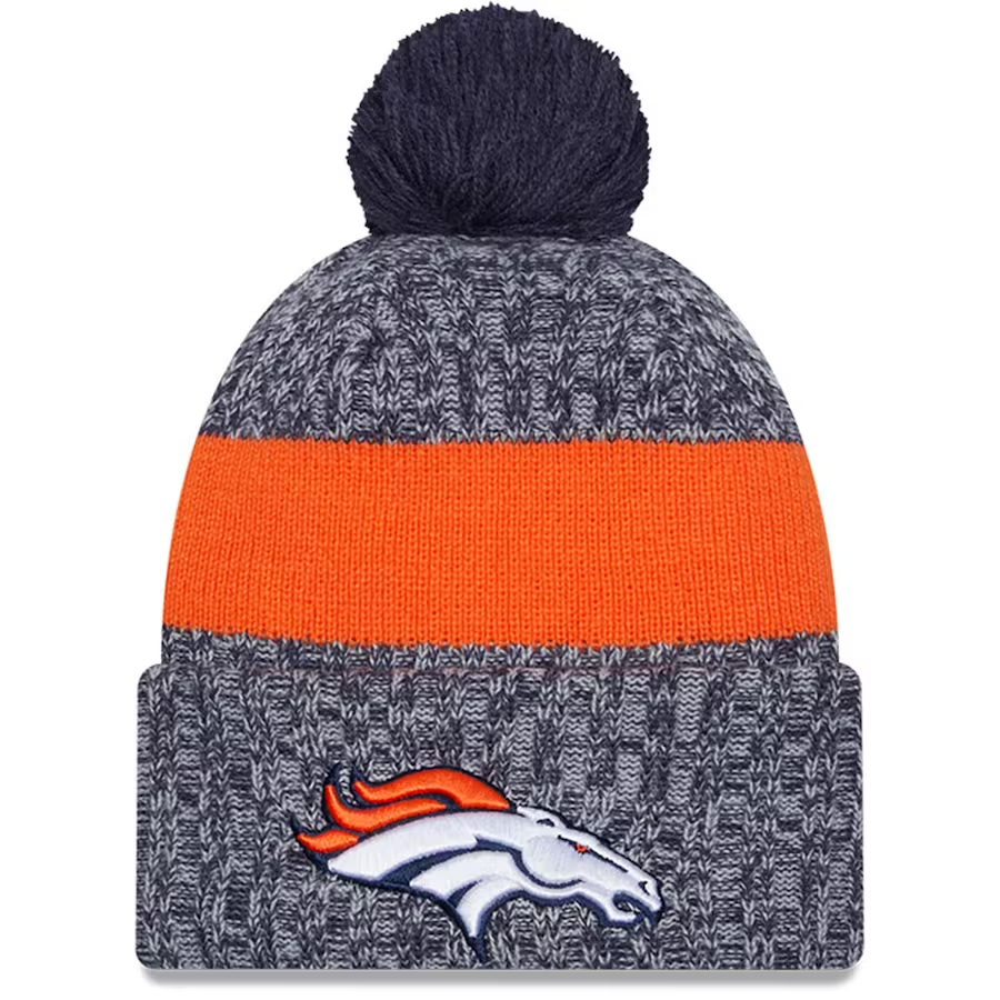 NFL‎ Denver Broncos Beanie Denver Broncos Beanie NFL Kids (4-7) Pom Cuff Knit Hat main image 4
