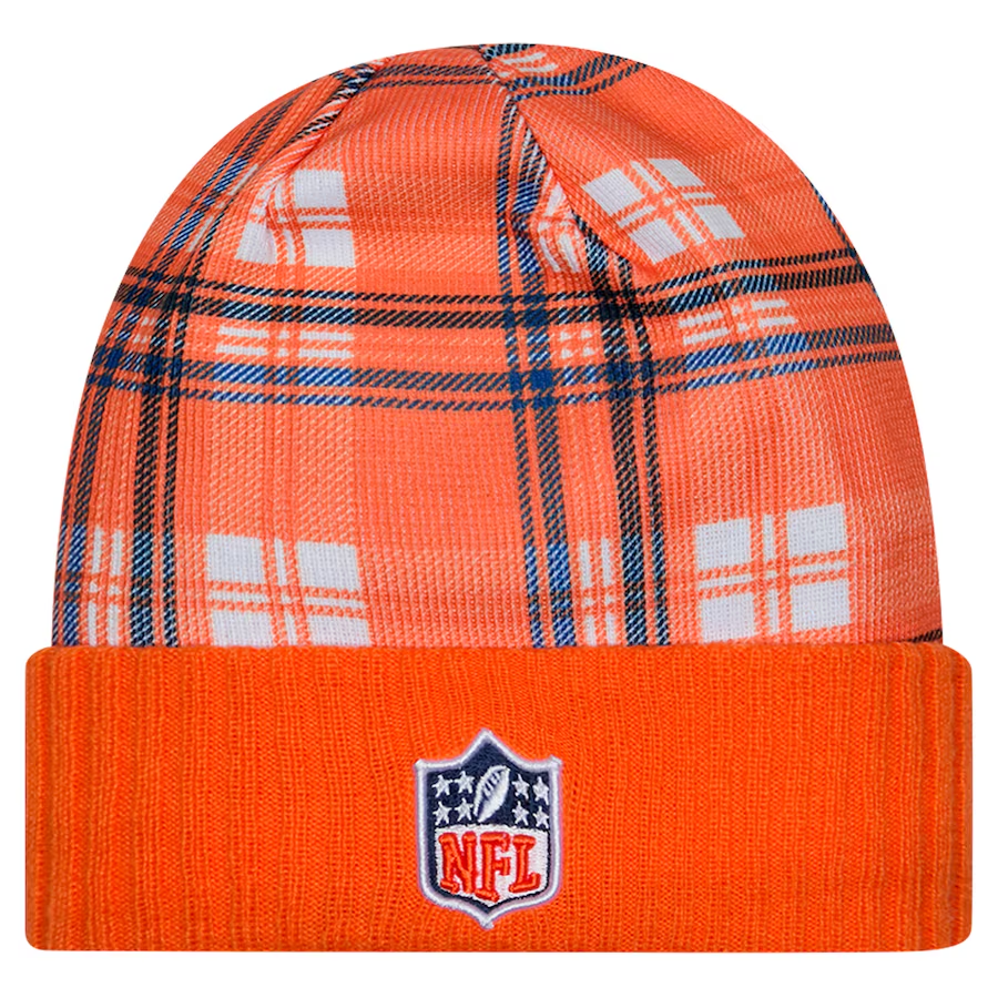 DENVER BRONCOS 2024 NFL SIDELINE STATEMENT CUFFED KNIT BEANIE - ORANGE