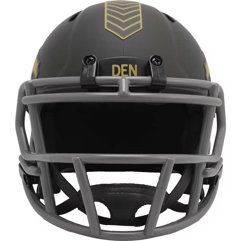 DENVER BRONCOS 2025 NFL SALUTE TO SERVICE RIDDELL SPEED MINI HELMET