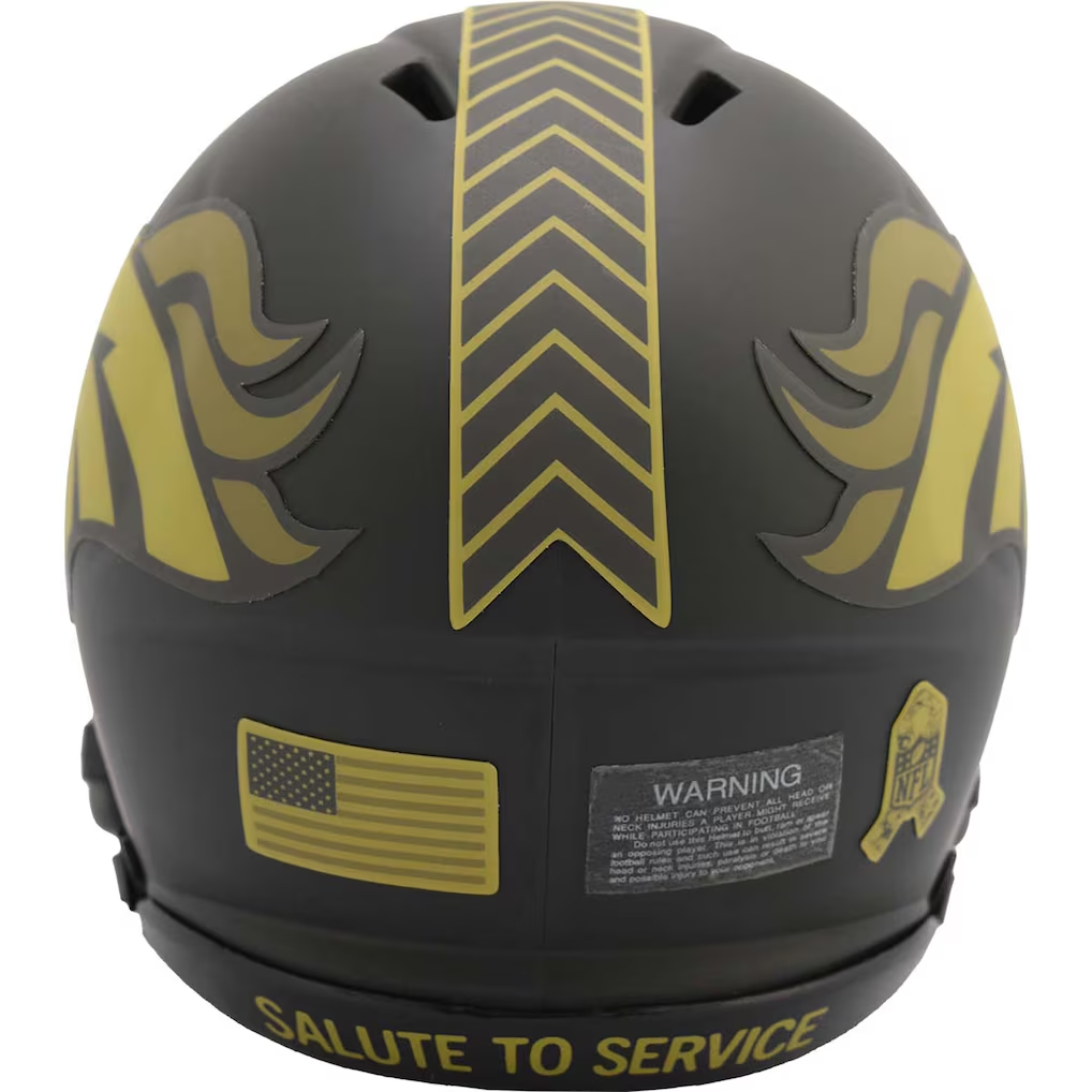 DENVER BRONCOS 2025 NFL SALUTE TO SERVICE RIDDELL SPEED MINI HELMET