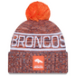 DENVER BRONCOS 2025 NFL SIDELINE COLD WEATHER CUFFED KNIT WITH POM - ORANGE