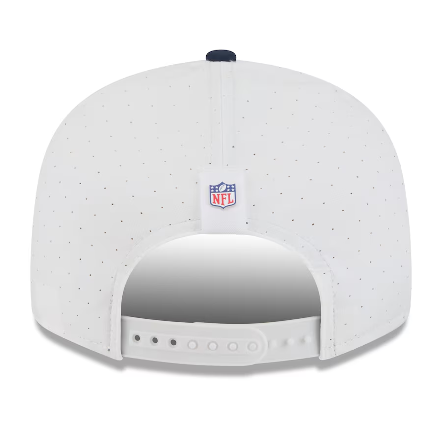 DENVER BRONCOS 2025 NFL TRAINING CAMP 9FIFTY SPLIT PANEL SNAPBACK HAT - WHITE