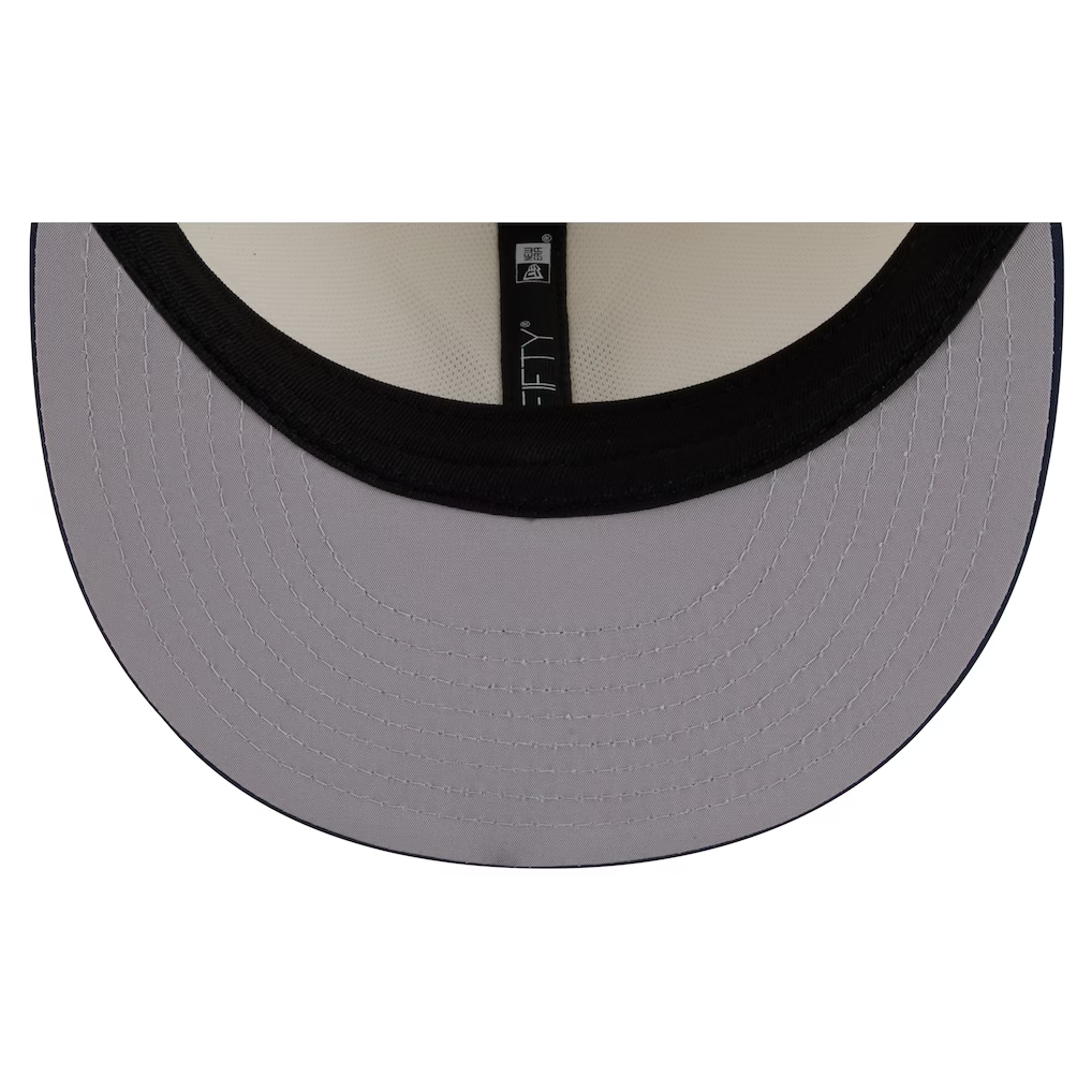 DENVER BRONCOS 2026 NFL TRAINING CAMP 9FIFTY SNAPBACK HAT - CHROME WHITE/NAVY