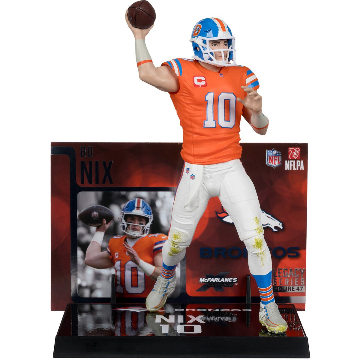 DENVER BRONCOS BO NIX NFL LEGACY 7" MCFARLANE SPORTS PICK FIGURE