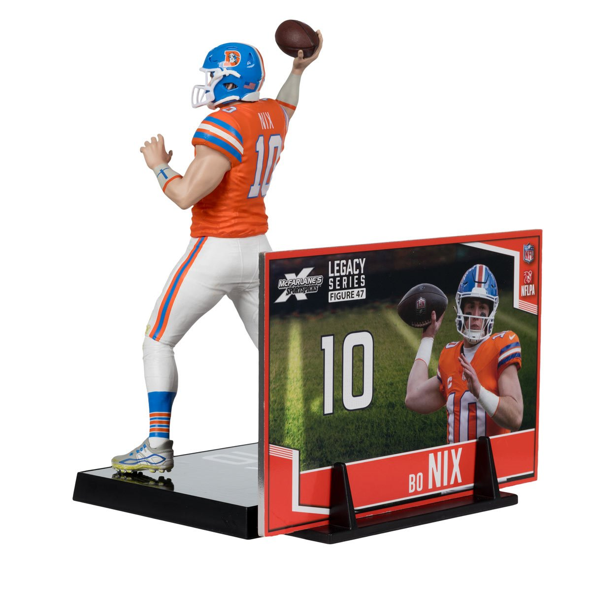 DENVER BRONCOS BO NIX NFL LEGACY 7" MCFARLANE SPORTS PICK FIGURE