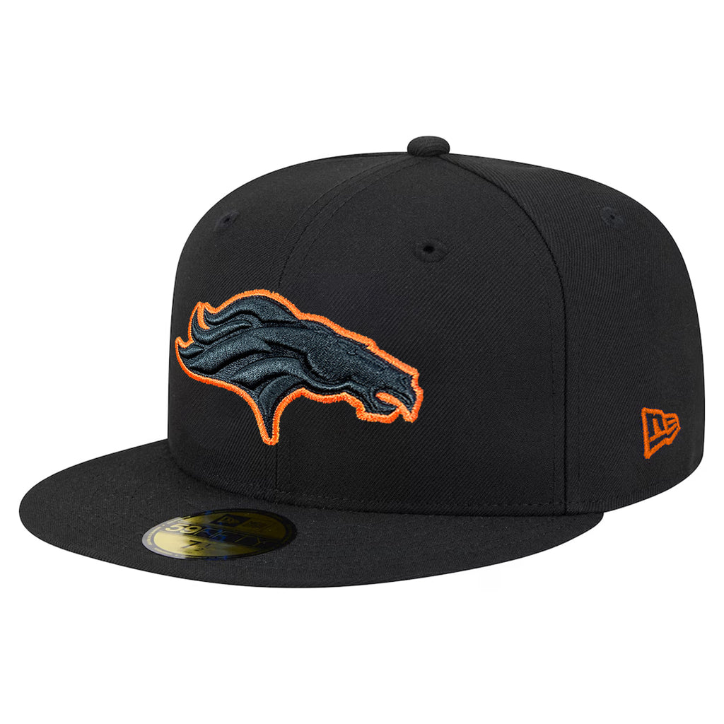 DENVER BRONCOS COLOR POP 59FIFTY FITTED HAT - BLACK
