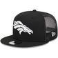 DENVER BRONCOS EVERGREEN TRUCKER 9FIFTY SNAPBACK HAT - BLACK/WHITE