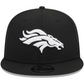 DENVER BRONCOS EVERGREEN TRUCKER 9FIFTY SNAPBACK HAT - BLACK/WHITE